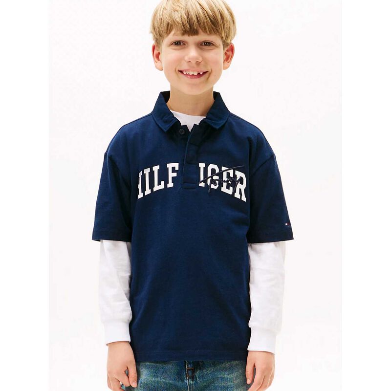 Tommy Hilfiger Archive TH Mixed Graphic Polo SS 8-10Y image number 1